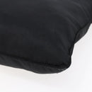 PRADA Shoulder Bag Nylon Black Silver Auth 146835-8