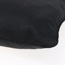 PRADA Shoulder Bag Nylon Black Silver Auth 146835-16