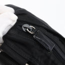 PRADA Shoulder Bag Nylon Black Silver Auth 146835-10