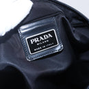 PRADA Shoulder Bag Nylon Black Silver Auth 146835-19