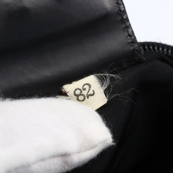 PRADA Shoulder Bag Nylon Black Silver Auth 146835