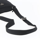 PRADA Shoulder Bag Nylon Black Silver Auth 146835-7