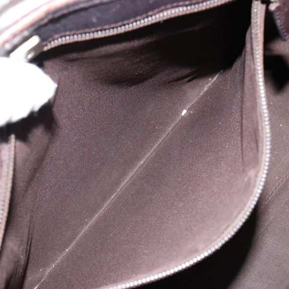 GUCCI GG Supreme Tote Bag PVC Beige Silver 111595 Auth 146837