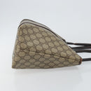 GUCCI GG Supreme Tote Bag PVC Beige Silver 111595 Auth 146837-3