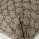 GUCCI GG Supreme Tote Bag PVC Leather Beige White Silver 181084 Auth 146838-15