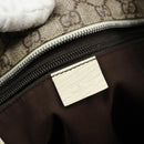 GUCCI GG Supreme Tote Bag PVC Leather Beige White Silver 181084 Auth 146838-19