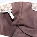 GUCCI GG Supreme Tote Bag PVC Leather Beige White Silver 181084 Auth 146838-20