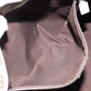 GUCCI GG Supreme Tote Bag PVC Leather Beige White Silver 181084 Auth 146838-22