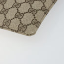 GUCCI GG Supreme Hand Bag PVC Leather Vintage Beige Auth 146840-9