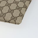 GUCCI GG Supreme Hand Bag PVC Leather Vintage Beige Auth 146840-15