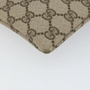 GUCCI GG Supreme Hand Bag PVC Leather Vintage Beige Auth 146840-16