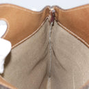 GUCCI GG Supreme Hand Bag PVC Leather Vintage Beige Auth 146840-17