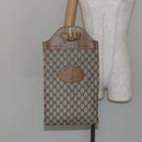 GUCCI GG Supreme Hand Bag PVC Leather Vintage Beige Auth 146840-19