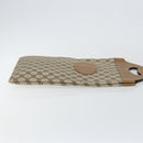 GUCCI GG Supreme Hand Bag PVC Leather Vintage Beige Auth 146840-3