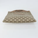 GUCCI GG Supreme Hand Bag PVC Leather Vintage Beige Auth 146840-5