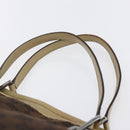 GUCCI GG Canvas Sherry Line Tote Bag Dark Brown 31242 Auth 146842-7