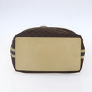 GUCCI GG Canvas Sherry Line Tote Bag Dark Brown 31242 Auth 146842-9