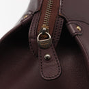 Salvatore Ferragamo Gancini Hand Bag Leather Purple Gold Auth 146846-10