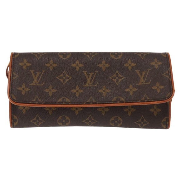 LOUIS VUITTON Monogram Pochette Twin GM Shoulder Bag M51852 LV Auth 146850