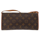LOUIS VUITTON Monogram Pochette Twin GM Shoulder Bag M51852 LV Auth 146850-2