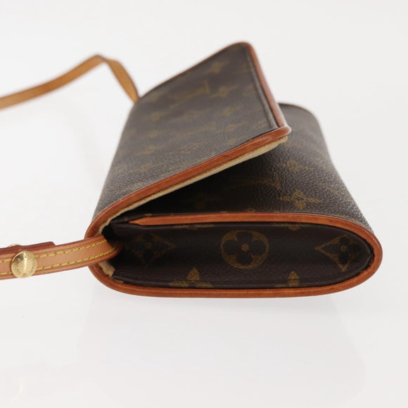 LOUIS VUITTON Monogram Pochette Twin GM Shoulder Bag M51852 LV Auth 146850