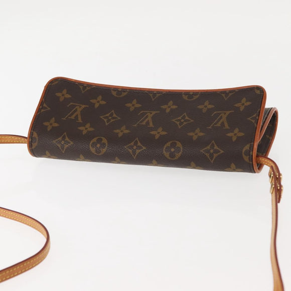 LOUIS VUITTON Monogram Pochette Twin GM Shoulder Bag M51852 LV Auth 146850