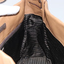 PRADA Shoulder Bag Leather Brown Silver Auth 146861-17