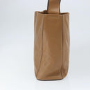 PRADA Shoulder Bag Leather Brown Silver Auth 146861-3