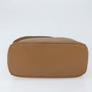 PRADA Shoulder Bag Leather Brown Silver Auth 146861-5