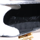 Salvatore Ferragamo Gancini Hand Bag Leather Black Gold Auth 146862-20