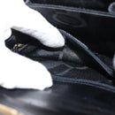 Salvatore Ferragamo Gancini Hand Bag Leather Black Gold Auth 146862-21