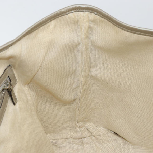 GUCCI GG Implementation Tote Bag Silver 197953 Auth 146864