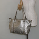 GUCCI GG Implementation Tote Bag Silver 197953 Auth 146864-22