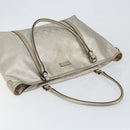 GUCCI GG Implementation Tote Bag Silver 197953 Auth 146864-6