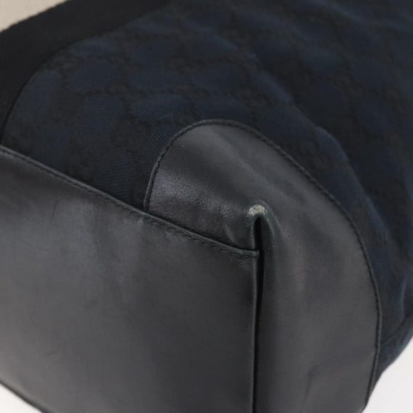 GUCCI GG Canvas Sherry Line Hand Bag Black 002 1093 Auth 146866