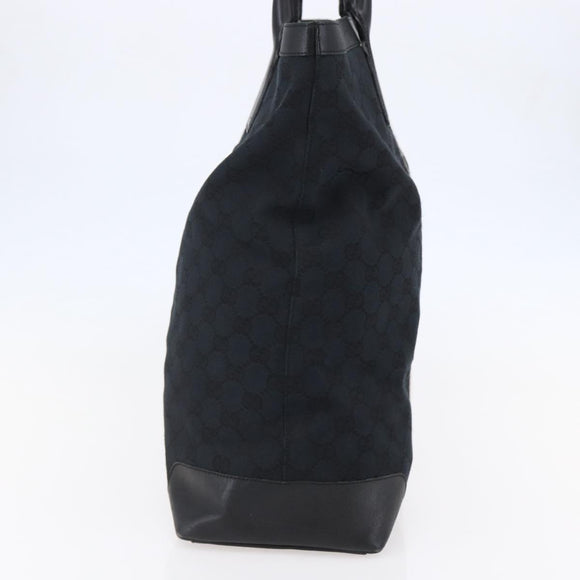 GUCCI GG Canvas Sherry Line Hand Bag Black 002 1093 Auth 146866