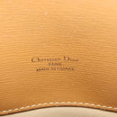 Christian Dior Shoulder Bag Leather Brown Gold Auth 146868-10