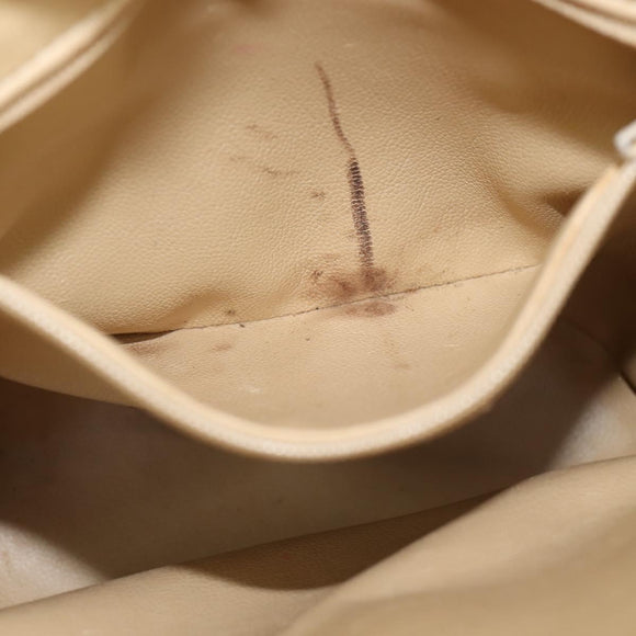 Christian Dior Shoulder Bag Leather Brown Gold Auth 146868