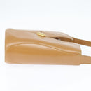 Christian Dior Shoulder Bag Leather Brown Gold Auth 146868-4