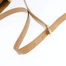 Christian Dior Shoulder Bag Leather Brown Gold Auth 146868-7