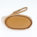 Christian Dior Shoulder Bag Leather Brown Gold Auth 146868-5