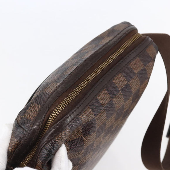 LOUIS VUITTON Damier Ebene Trotteur Beaubourg Shoulder Bag N41135 LV Auth 146870