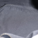 FENDI Pecan Canvas Shoulder Bag PVC Black Brown gold Auth 146873-11