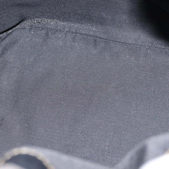 FENDI Pecan Canvas Shoulder Bag PVC Black Brown gold Auth 146873