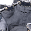 FENDI Pecan Canvas Shoulder Bag PVC Black Brown gold Auth 146873-18