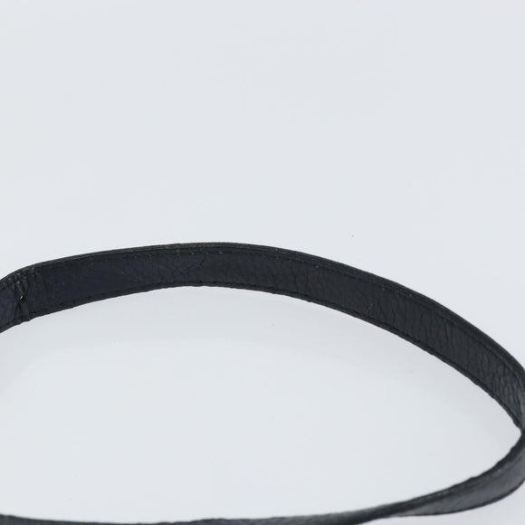 GUCCI Hand Bag Leather 2way Navy Gold 269876 Auth 146876