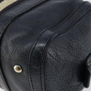 GUCCI Hand Bag Leather 2way Navy Gold 269876 Auth 146876-15