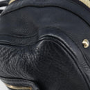 GUCCI Hand Bag Leather 2way Navy Gold 269876 Auth 146876-10