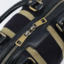 GUCCI Hand Bag Leather 2way Navy Gold 269876 Auth 146876-18