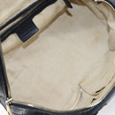 GUCCI Hand Bag Leather 2way Navy Gold 269876 Auth 146876-11